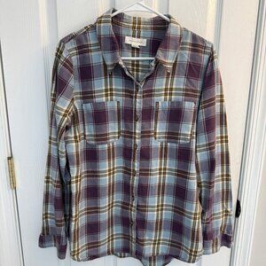 Treasure & Bond Plaid Flannel Button-Down Shirt – Size Medium - from Nordstrom